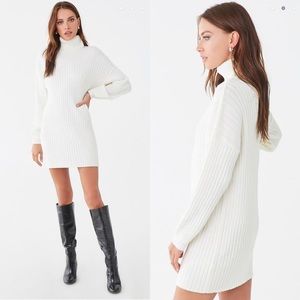 FOREVER 21 Turtleneck Sweater Mini Dress